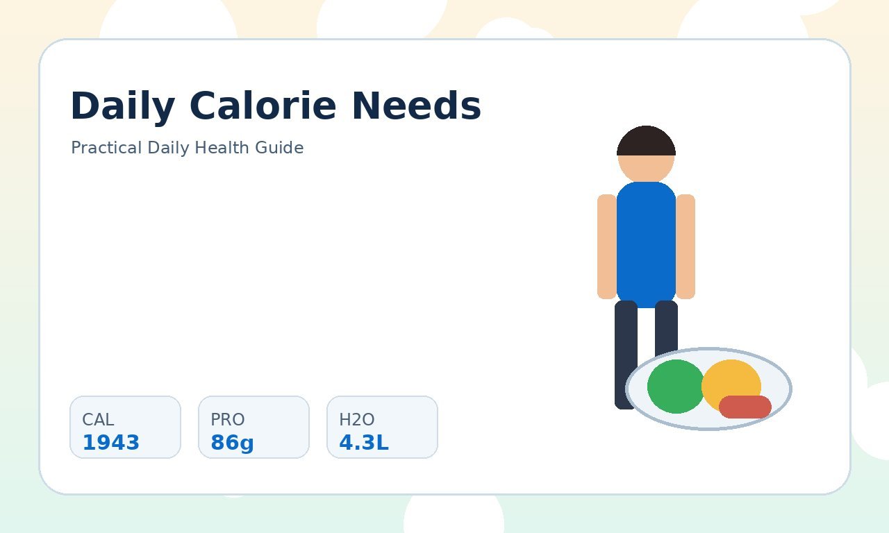 Daily Calorie Needs Calculator: A Complete Adult Guide practical health illustration 1