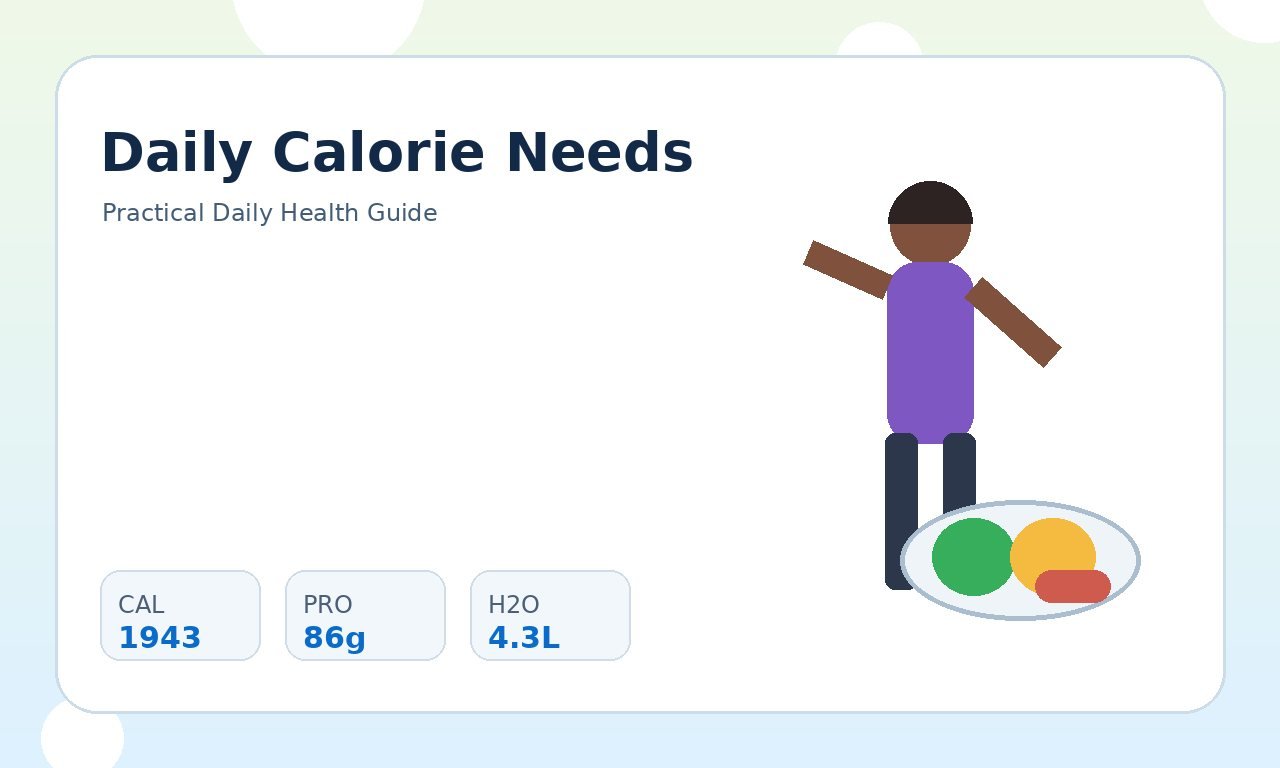 Daily Calorie Needs Calculator: A Complete Adult Guide practical health illustration 3