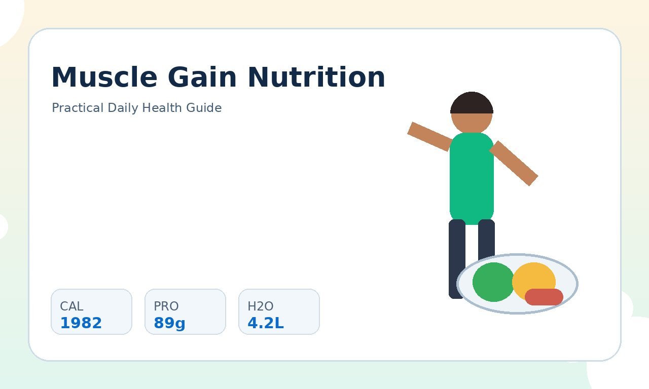 Muscle Gain Nutrition: Calories and Macros Explained practical health illustration 3