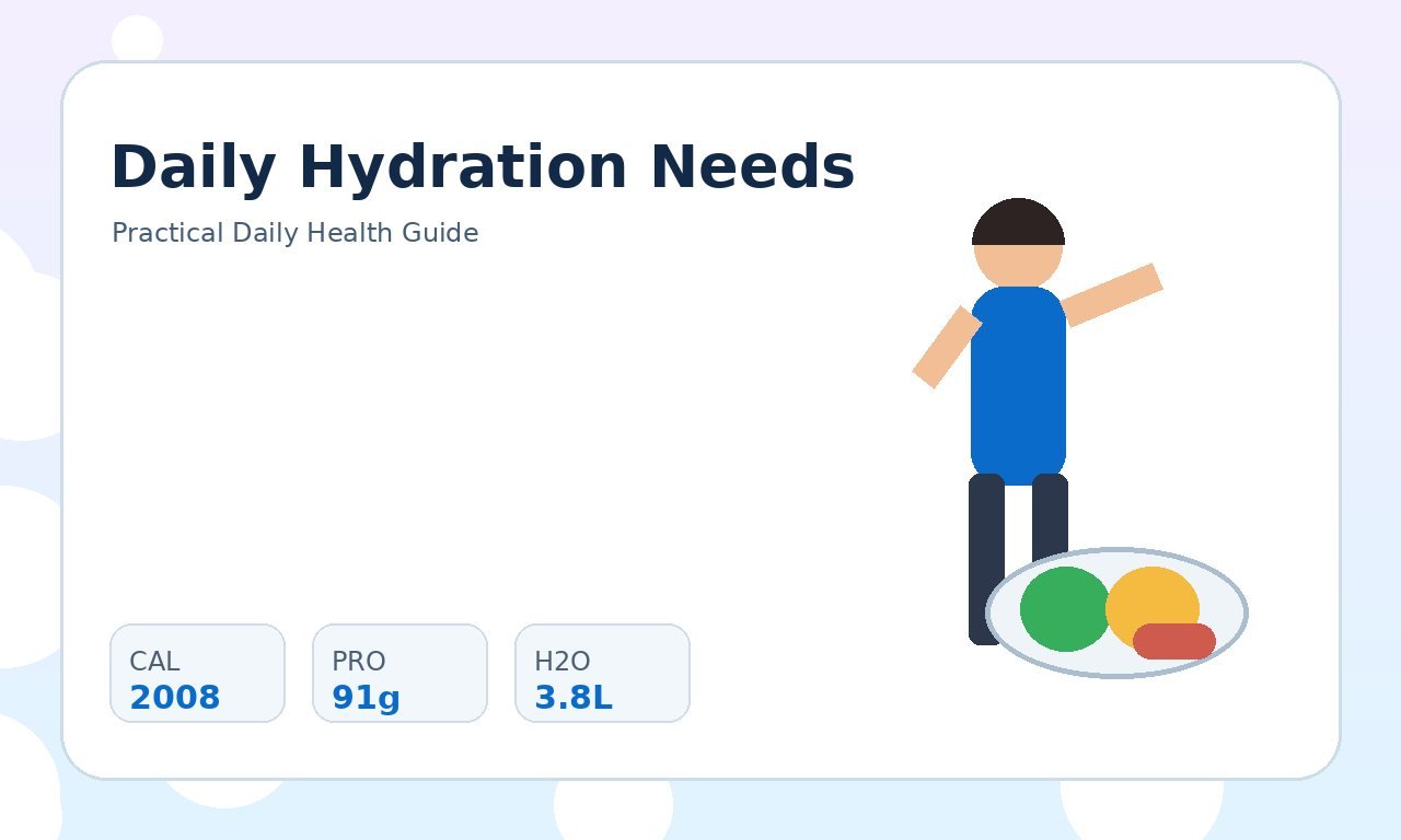 Daily Hydration Needs: Water Intake Explained featured image
