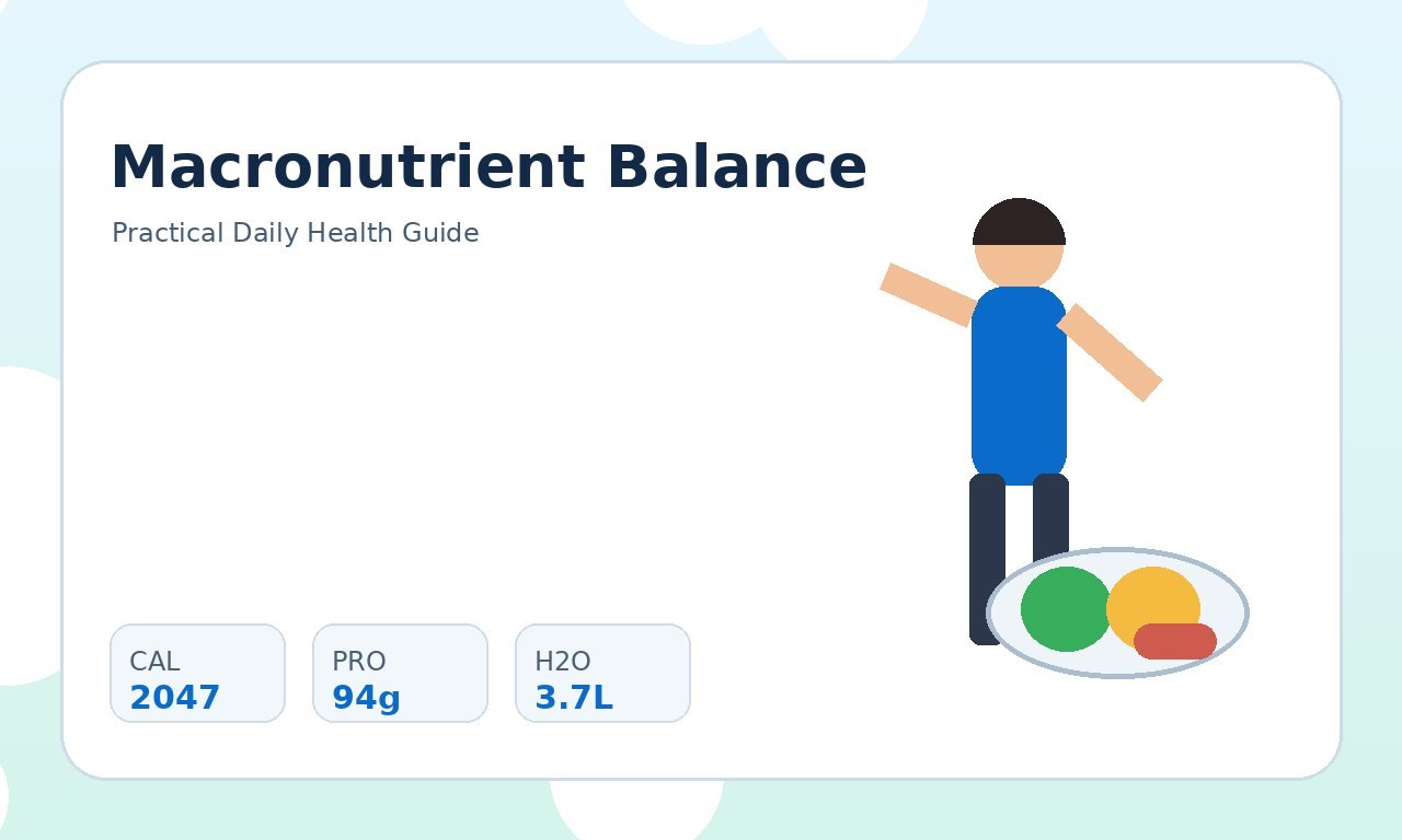 Macronutrient Balance: Protein, Carbs, and Fat practical health illustration 1