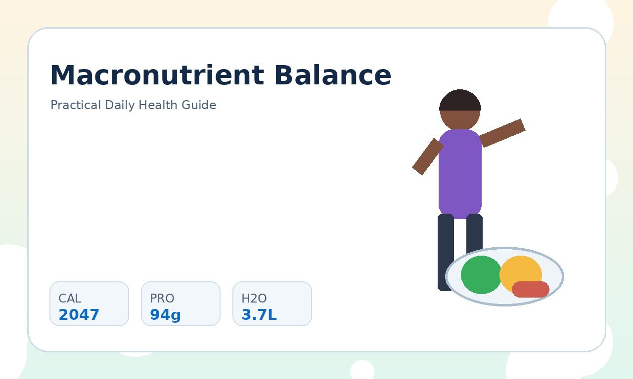 Macronutrient Balance: Protein, Carbs, and Fat practical health illustration 3