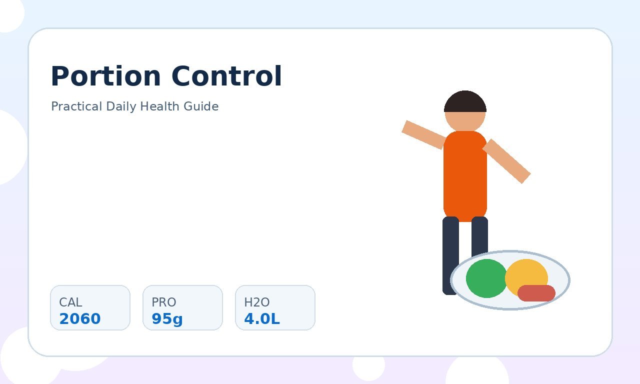 Portion Control Guide for Sustainable Healthy Eating practical health illustration 3
