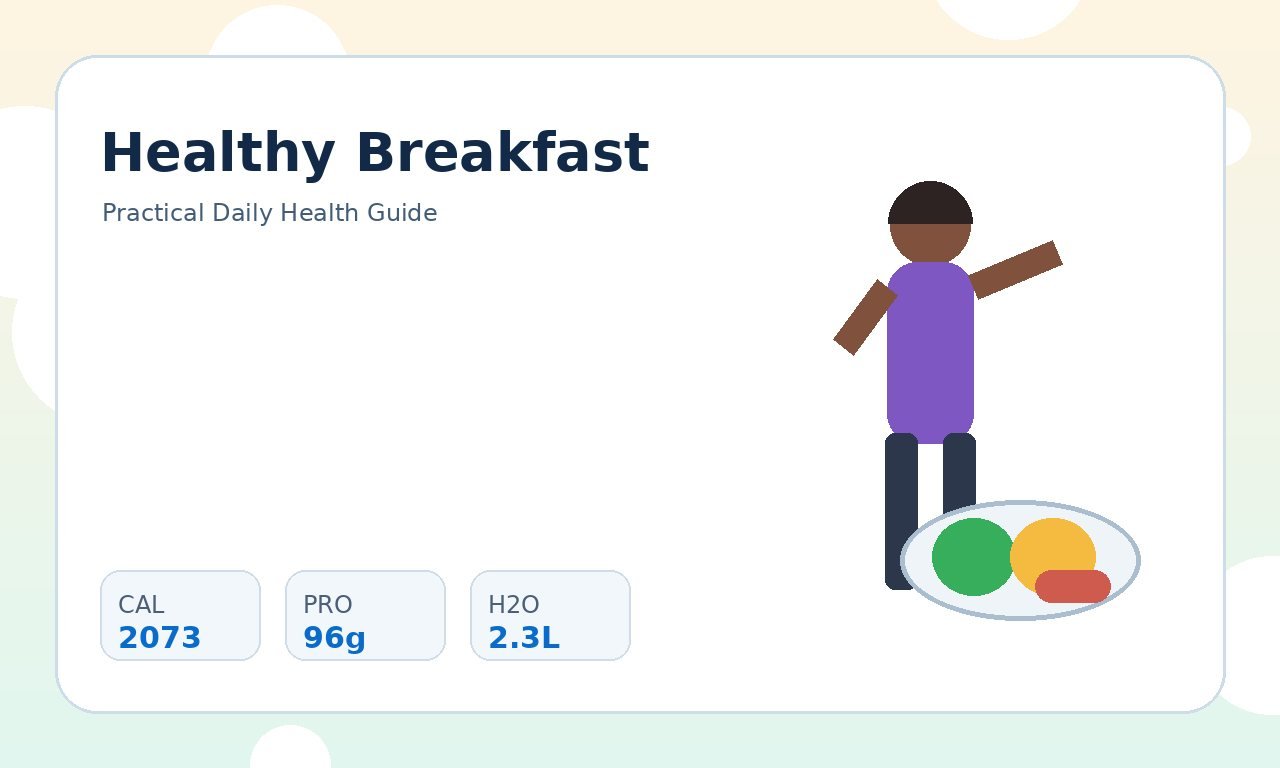 Healthy Breakfast Planning for Energy and Fullness practical health illustration 1