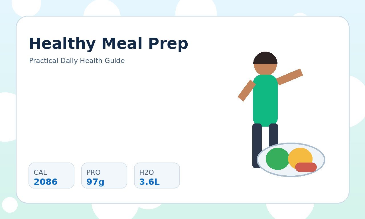Healthy Meal Prep: A Complete Weekly System practical health illustration 3