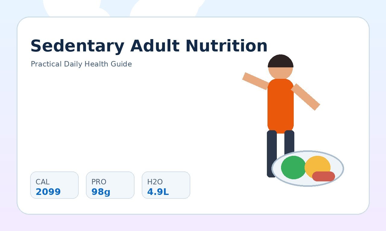 Nutrition for Sedentary Adults: Calories and Habits featured image