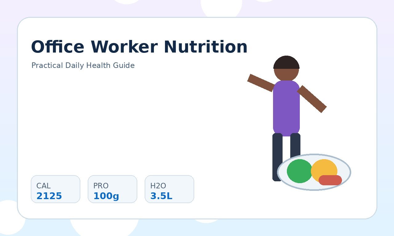 Healthy Eating for Office Workers: A Daily Guide practical health illustration 1