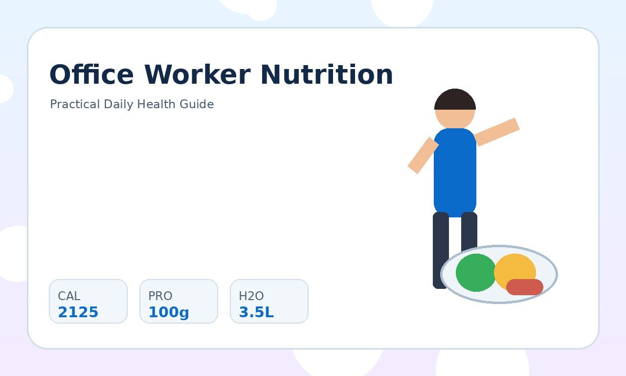 Healthy Eating for Office Workers: A Daily Guide practical health illustration 3