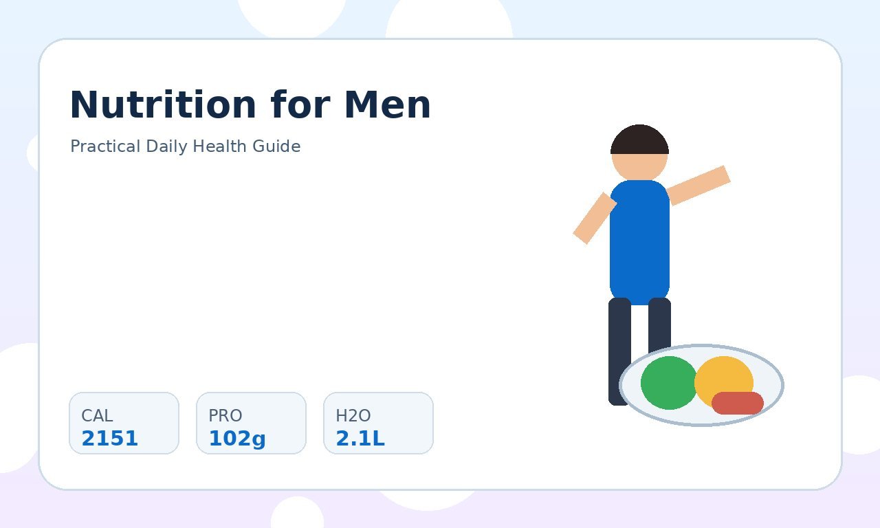 Daily Nutrition for Men: Practical Adult Guidance practical health illustration 1