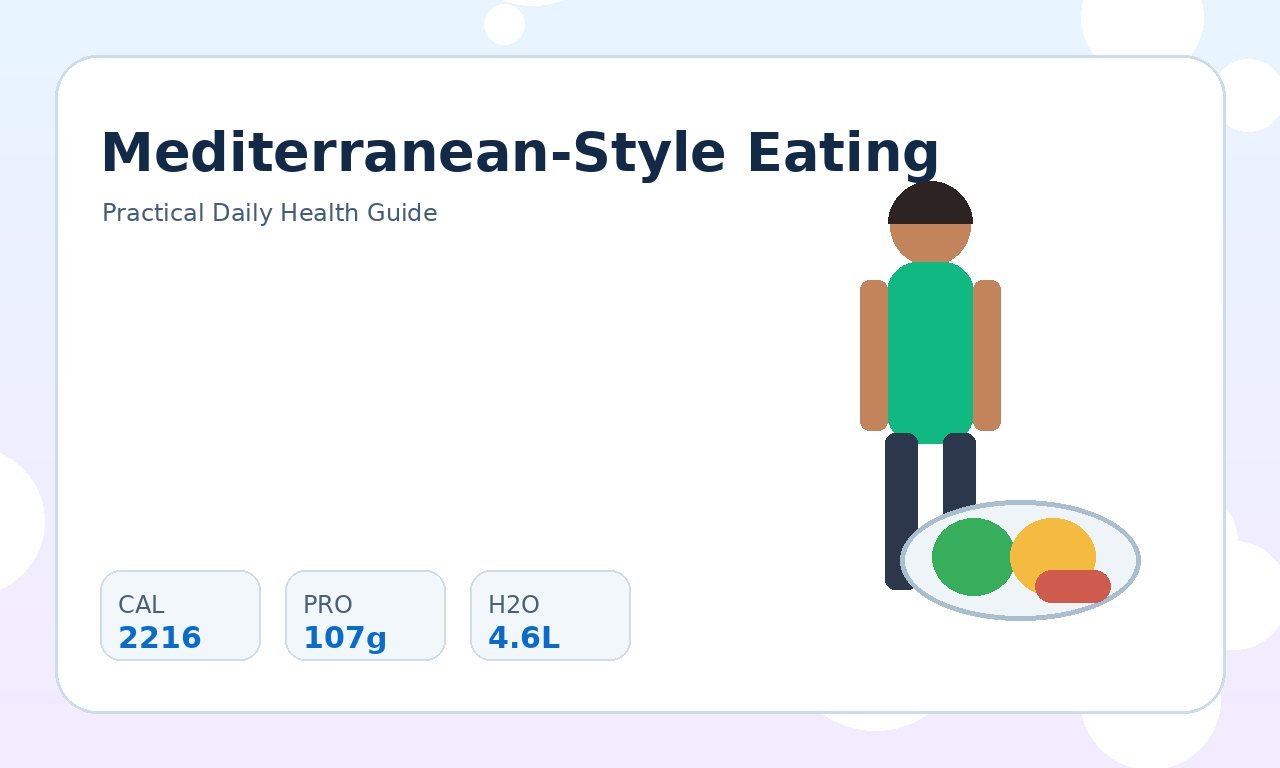 Mediterranean-Style Eating: A Practical Daily Plan practical health illustration 1