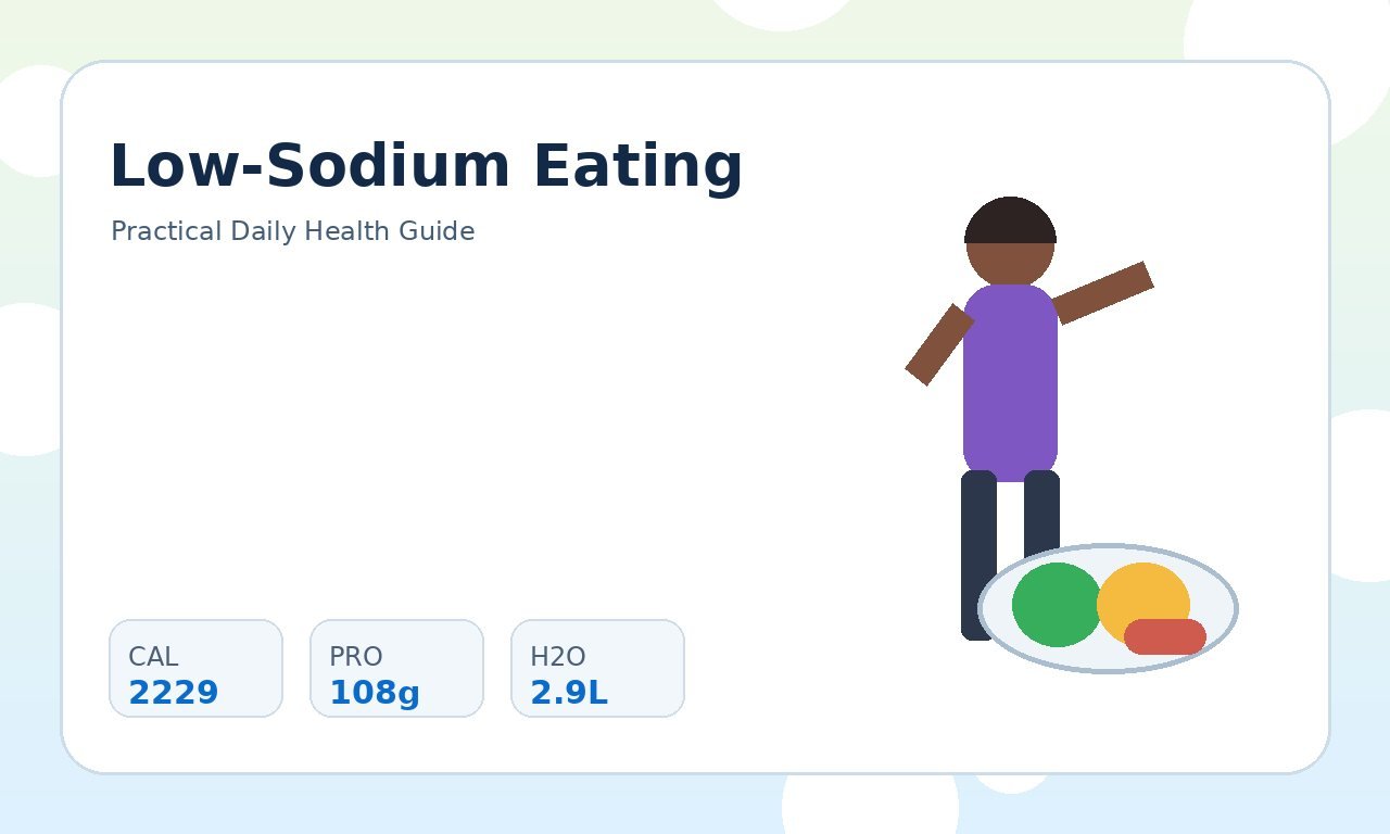 Low-Sodium Eating: Practical Steps for Daily Meals practical health illustration 1