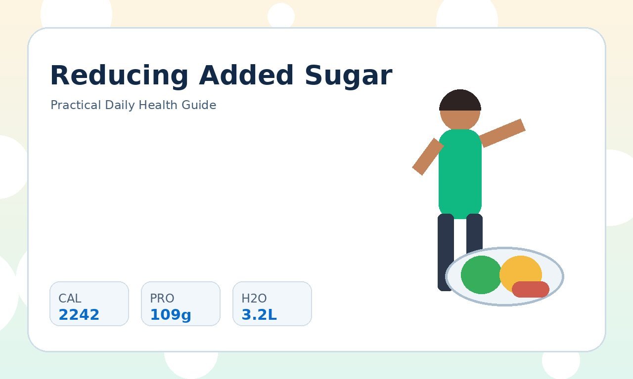 Reduce Added Sugar: A Realistic Daily Strategy practical health illustration 3