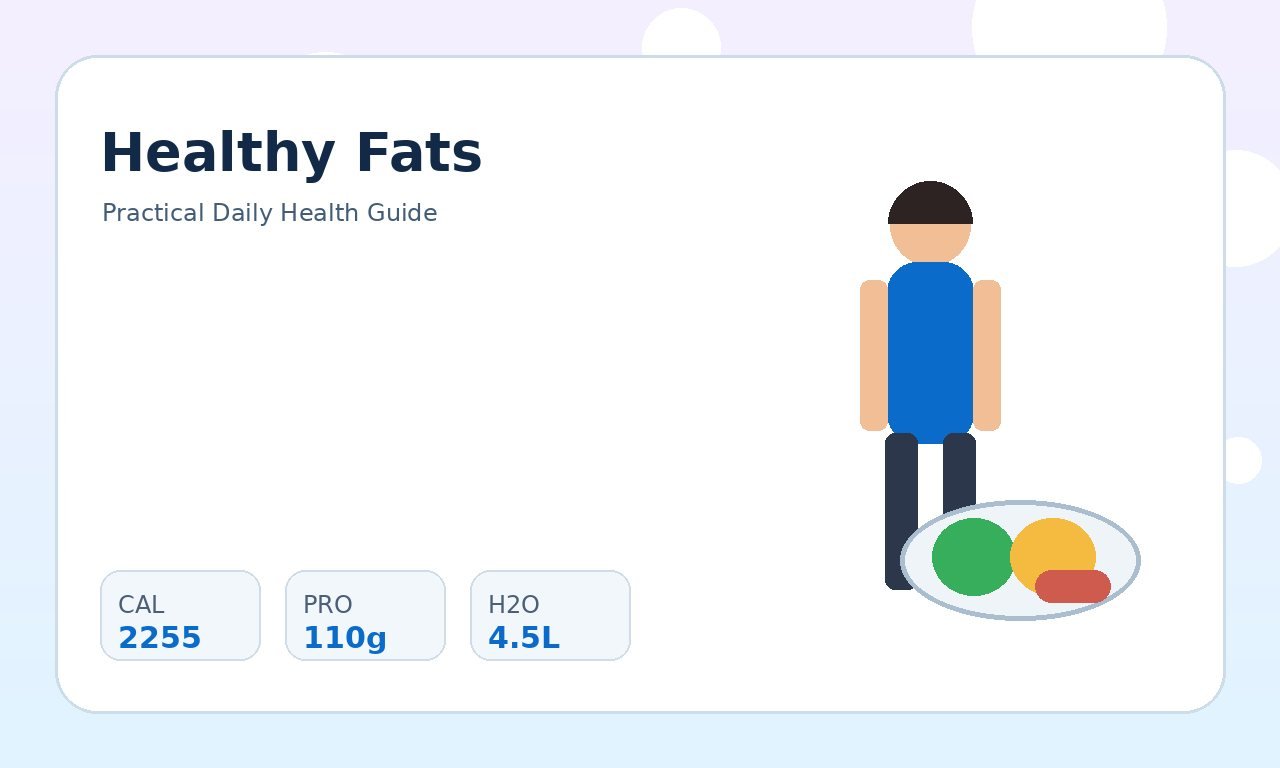 Healthy Fats: Daily Amounts, Sources, and Balance practical health illustration 1