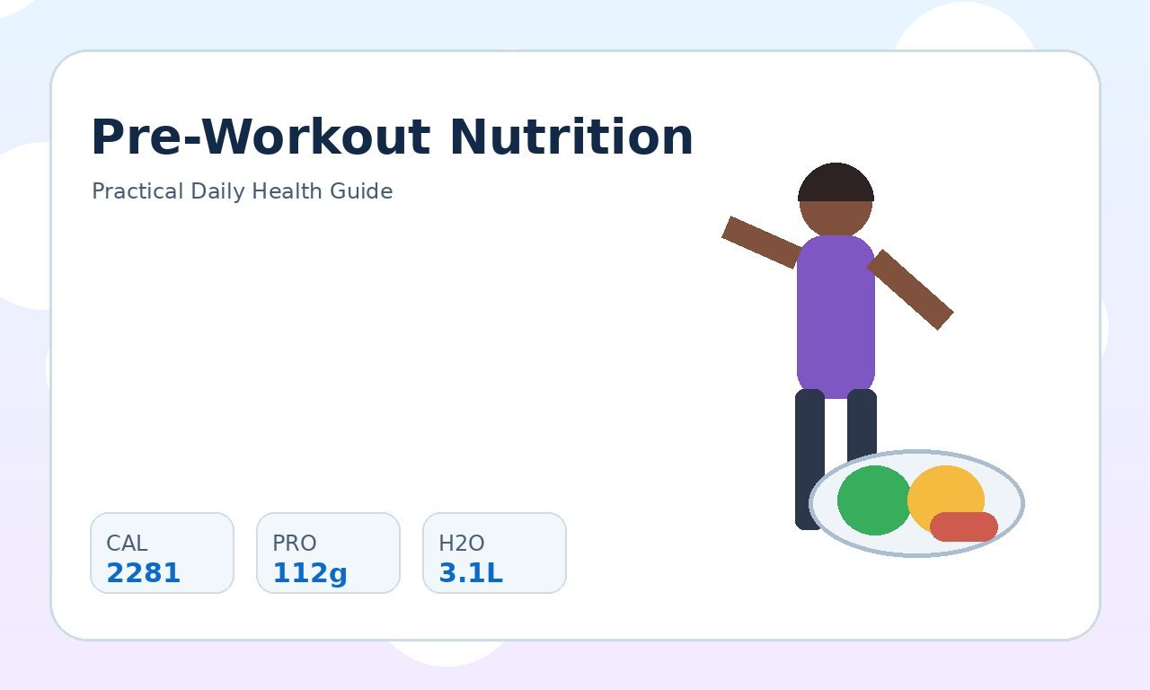 Pre-Workout Nutrition: Fueling Exercise Safely practical health illustration 1